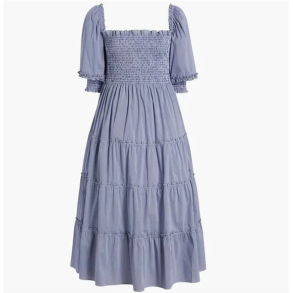 HILL HOUSE | Rare Navy Gingham Nesli Nap Dress | Women's Size Large - Picture 1 of 7